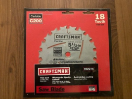NEW 5 1/2-in 18 Tooth SAW BLADE CRAFTSMAN  932276 CARBIDE C200 - $15.80