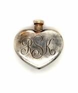 Vtg Signed 925 Tiffany &amp; Co. Sterling Engrave Letter RSK Heart Perfume B... - €128,13 EUR