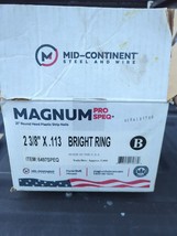 Magnum 6497 2-3/8&quot; x 0.113 21-Degree Bright Ring Round Head Strip Plasti... - £75.91 GBP