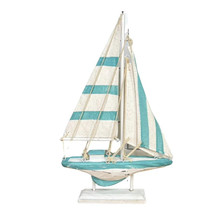 Model Sailing Boat Distressed Boat Decorative Sailboat Nautical Boat Price Cheap - £39.95 GBP