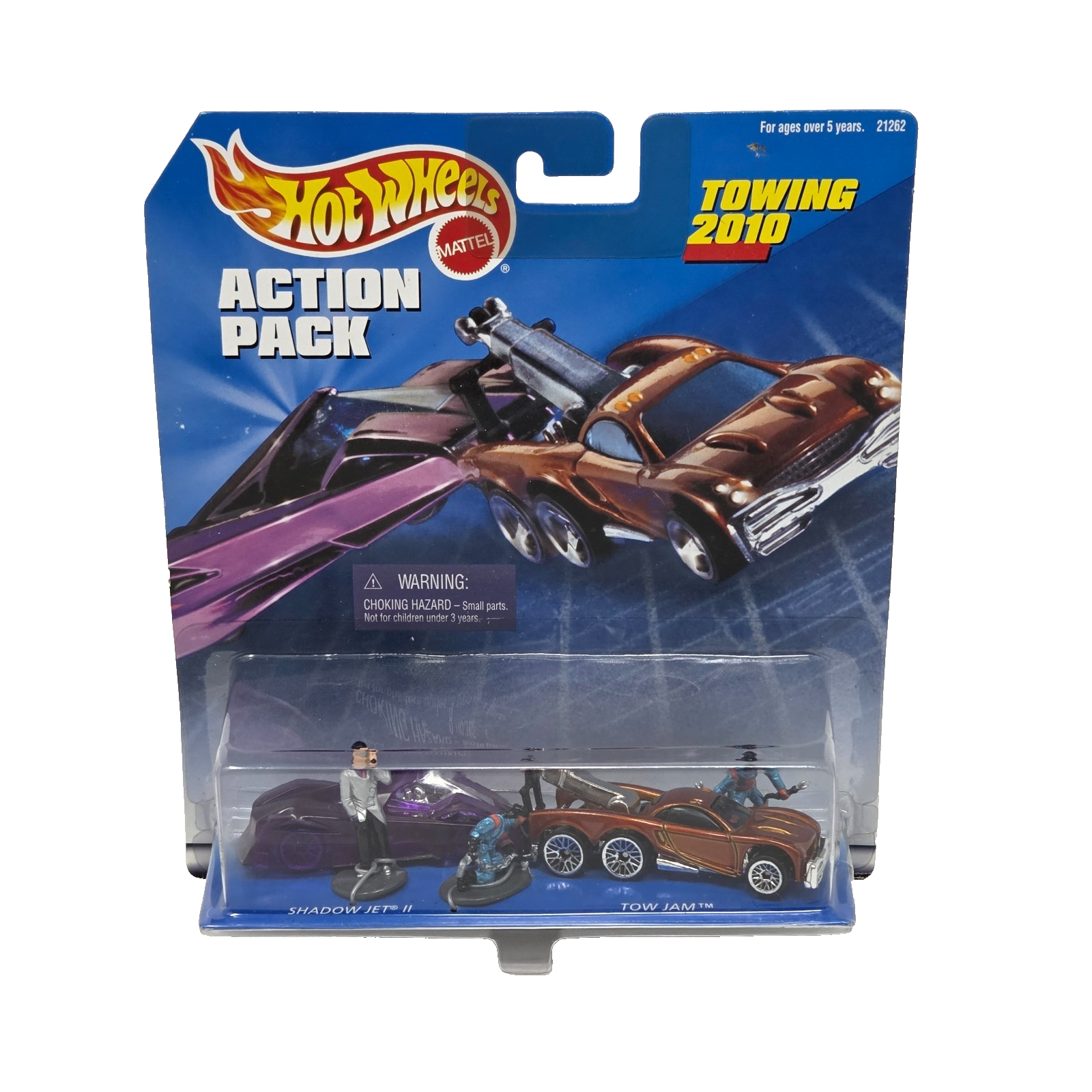 VINTAGE 1998 HOT WHEELS ACTION PACK TOWING SHADOW JET TOW JAM 2010 NEW S... - $9.50