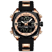 Mens Watches Brand Men Sports Watches Men&#39;s LED Digital Clock Male Rubber Milita - £41.97 GBP