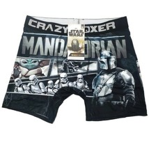 Star Wars Mens Sz Large THE MANDALORIAN Boxer Briefs Crazy Boxer The Child - £10.71 GBP