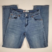 Levi&#39;s Youth Boys 514 Straight Fit Blue Jeans  Size 27x27 14 Reg EUC - £12.50 GBP