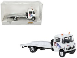 1968 Mercedes-Benz L 608 D Flatbed Truck White with Graphics &quot;BMW Autoha... - £28.98 GBP