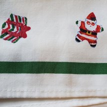 Cloth Napkins, Set of 4, Holiday Fabric, Handmade Stamped Santa Gifts Nutcracker image 3