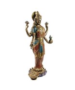 LAKSHMI STATUE 10&quot; Standing Hindu Wealth Goddess Laxmi Resin Icon Idol - €27,16 EUR