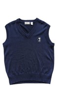 Aureus Men&#39;s Golf Sweater Vest Blue V-Neck  Mickey Mouse Embroidered SZ XL - £18.96 GBP