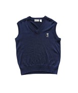 Aureus Men&#39;s Golf Sweater Vest Blue V-Neck  Mickey Mouse Embroidered SZ XL - $442.68 MXN