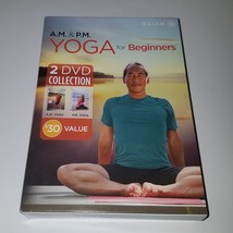AM & PM Yoga For Beginners 2 DVD Collection Set GAIAM Exercise Workout - $8.38