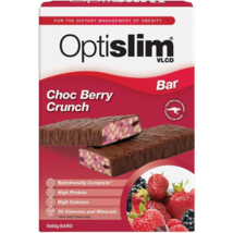 OptiSlim VLCD Bar Choc Berry Crunch - 5 Bars - £73.55 GBP