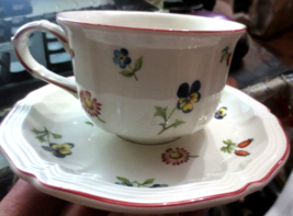 3 Villeroy and Boch Petite Fleur Porcelain Tea Coffee Cup and Saucer Set... - £29.40 GBP