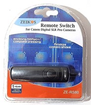 Zeikos Remote Switch for Canon Digital SLR Pro Cameras ZE-RS80 - £7.06 GBP