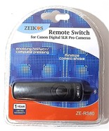 Zeikos Remote Switch for Canon Digital SLR Pro Cameras ZE-RS80 - $8.99