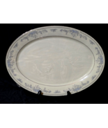 LENOX Oval Serving Platter REVERIE PLATINUM 16&quot; x 12&quot; Steaks Seafood - B... - $68.57 CAD