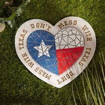 TEXAS PROUD AND HEART STEPPING STONE  - $27.00