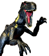 Jurassic World INDORAPTOR 16 Inch Action Figure Mattel Black Gold Dinosaur Toy - £10.57 GBP