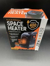 Zen Heater Plug In Personal Space Heater 400 Watts, Led Display, Auto Shut Off - £10.82 GBP