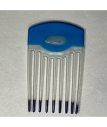 Vintage Goody Hair Pick Comb Blue Handle 9 Prong USA Styling Tool Retro 90s - $25.73