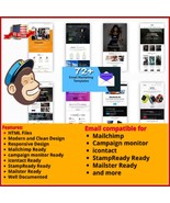 HQ 70 MULTIPURPOSE CRM EMAIL TEMPLATES + 1400 Modules for MailChimp and ... - €5,97 EUR