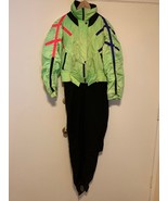 VINTAGE 1980 OBERMEYER ONE PIECE SNOW SKI SUIT LADIES SIZE 12 neon finale - $149.35 CAD