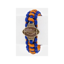 Brand New Stylish Football Team Blue Orange Paracord Wrist Bracelet Gift Set - £5.93 GBP