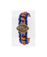 Brand New Stylish Football Team Blue Orange Paracord Wrist Bracelet Gift... - $7.43