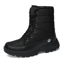 Fotwear Men Snow Boots Winter Plush Shoes Ankle Boots Waterproof Footwear Lace U - £49.47 GBP