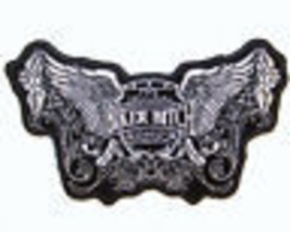Biker Bitch Rhinestones Patch #3123 New Lady Jacket Patches Wings Ladies Ironon - £5.98 GBP