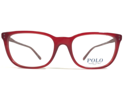 Polo Ralph Lauren Eyeglasses Frames PH 2156 5458 Red Square Full Rim 53-18-140 - £74.42 GBP
