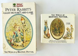 Beatrix Potter Peter Rabbit&#39;s Giant Picture Card Game &amp; Illustrated Bar of Soap - £22.82 GBP