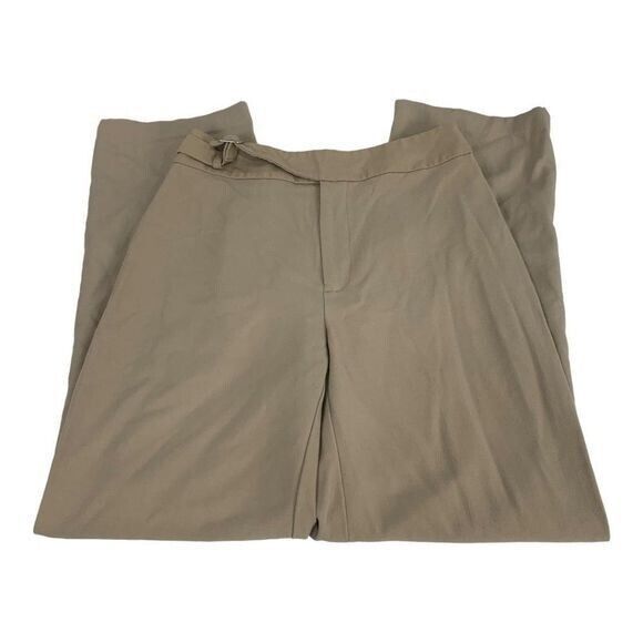 Briggs New York Womens Khaki Dress Pants Size 4 Polyester/Rayon Blend - $2.00