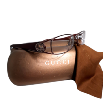 Gucci Eyeglasses Frame Iogo crystals GG 2811 Wine red Full Rim women case cloth - £151.07 GBP