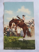 1940 Buddy Timmons On Jack Dempsey Rodeo Western Postcard Stamped And Dated Usa - £18.35 GBP