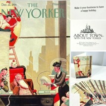 New Yorker William Joyce Vintage Christmas Cards 15 w/Evps About Town 1990s - £37.75 GBP
