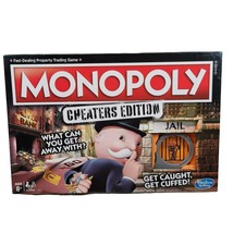 Hasbro Monopoly Game Cheaters Edition Board Game Handcuffs Family Game Night - £15.63 GBP