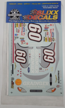 Slixx Decals 0260B/1803 #60 Grainger Racing Car 1/24 1/25 NASCAR Revell ... - £7.85 GBP