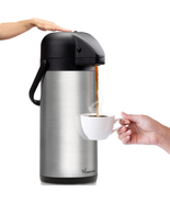 85 Oz Airpot Coffee Dispenser with Pump - Insulated Stainless Steel Coffee Caraf - £48.71 GBP