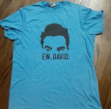 Ew, David - David Rose Creek T-Shirt blue  Sz L 65 poly % 35% preshrunk cot - $6.93
