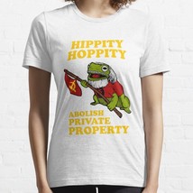  Hippity Hoppity Abolish Private Property White Women Classic T-Shirt - $16.50