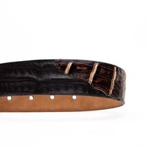 Caribe Genuine Exotic Caiman Fuscus Back and Belly Belt Brown / Pantano image 2