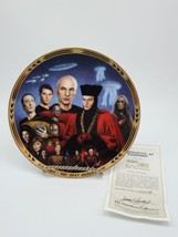 The Hamilton Collection Plate &quot;Encounter at Farpoint&quot; Star Trek TNG w/COA #3954F - £22.41 GBP