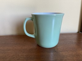 Pyrex Coffee Mug Cup Mint Green Milk Glass D Ring Handle   Corning - $169.61 MXN