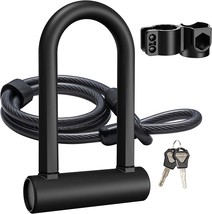 Bicycle U Lock, 16Mm Shackle, And 4 Feet, 6 Feet Of Security Cable With ... - £28.40 GBP
