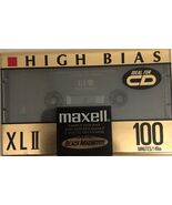 Maxell XLII 100 High Resonance Damping Audio Cassette Tape-Sealed-RARE-S... - $26.19 CAD
