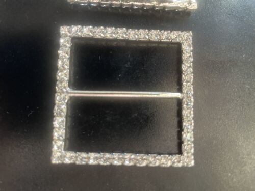 Slider Rhinstone Buckle Square 1 3/4”x 1 3/4” - $4.99