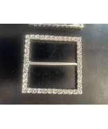 Slider Rhinstone Buckle Square 1 3/4”x 1 3/4” - $4.99