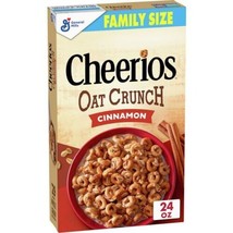 General Mills Family Size Cheerios Oat Crunch Cinnamon Cereal - 24oz - $29.69