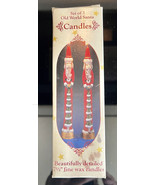 Old World Santa Christmas Taper Candlesticks (2) Candles Box Giftco Inc ... - $9.70