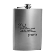 8oz Dad Your Guiding Hand Flask L1 - £16.87 GBP